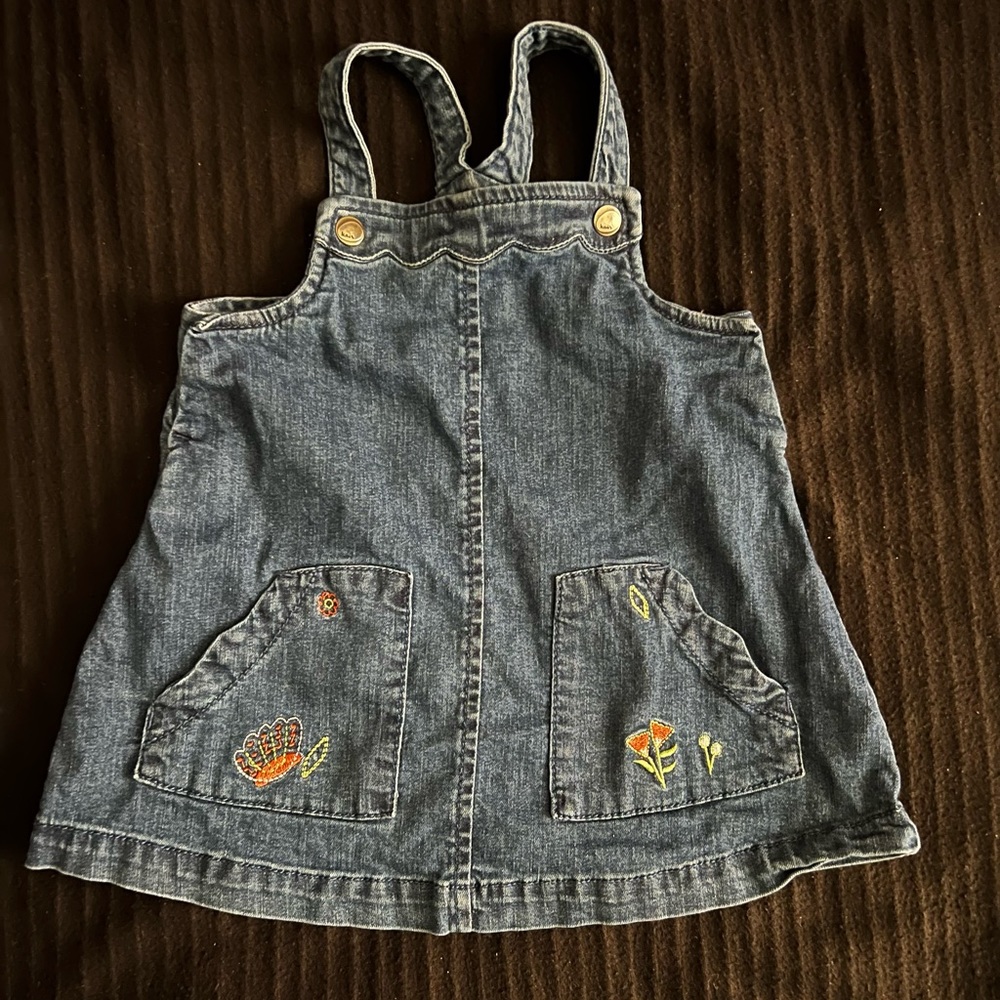 Baby girl 6/9 months jeans dress